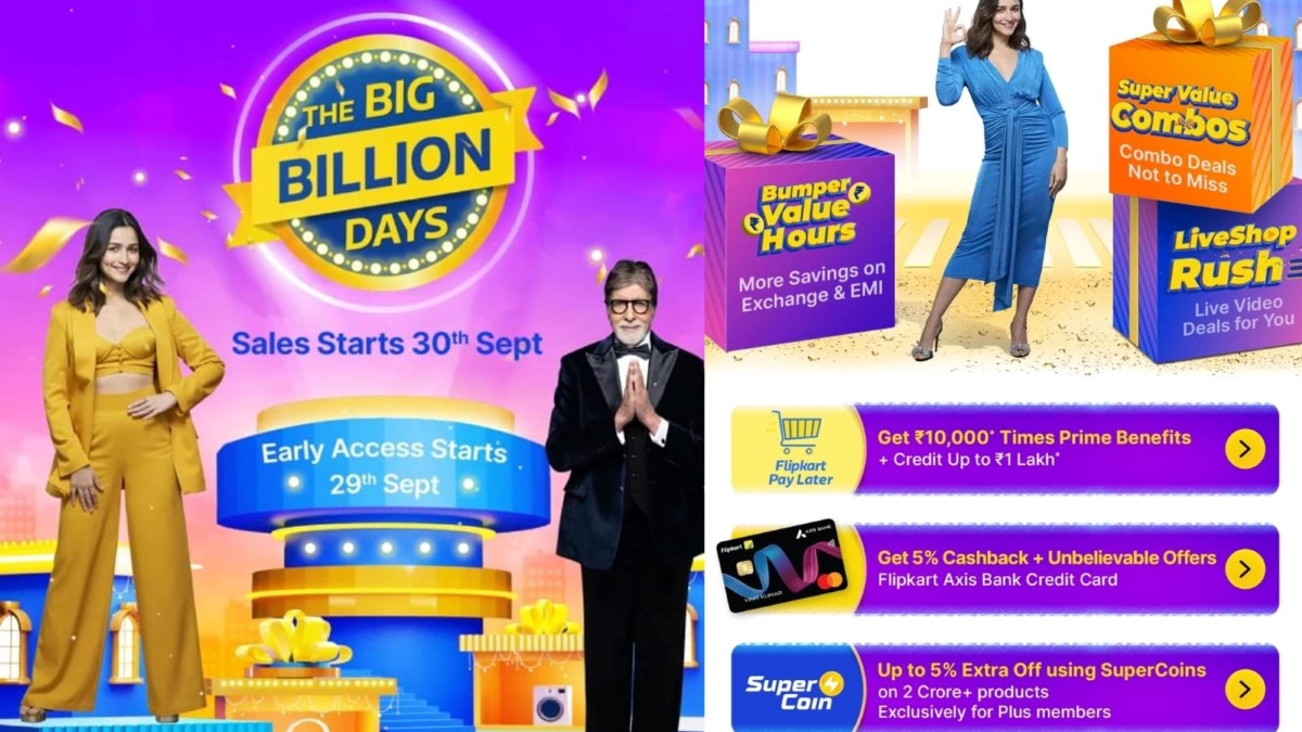 Flipkart Big Billion Days 2024 Exclusive Deals for Plus Members, iPhone Discounts, Samsung Offers, and More