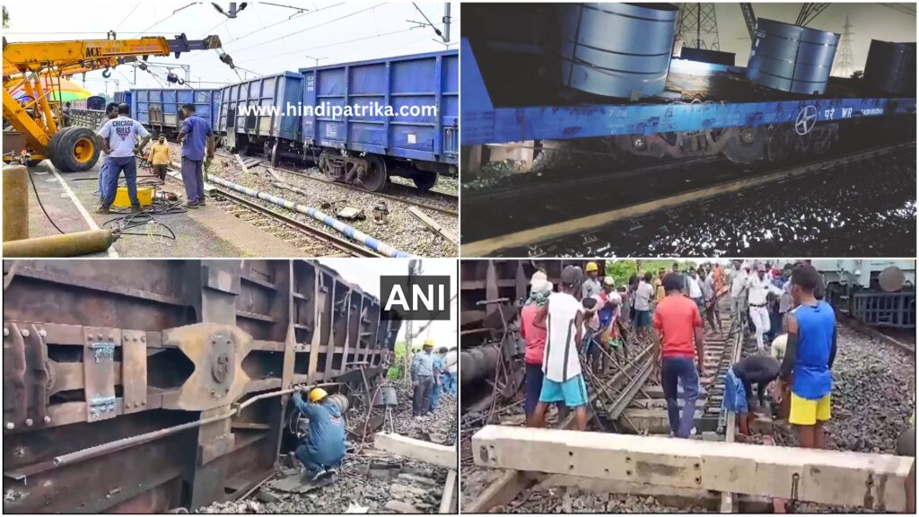 Major Train Accident in Bokaro Goods Train Splits into Two, Wagons Derail