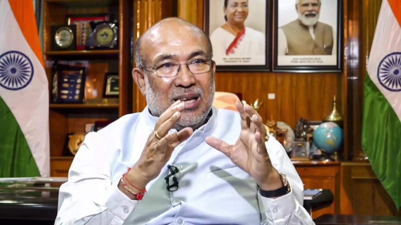 Manipur CM N. Biren Singh Condemns Drone Bombings as Terrorism, Urges Unified Stand Against Violence