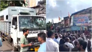 Protest Erupts in Dharavi Against Demolition of Mosque, BMC Vehicle Vandalized